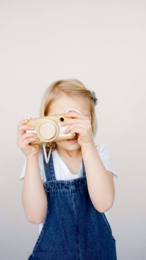 An image of a child learning new skill and does not give up easily.