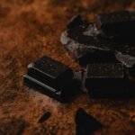 An image of a dark chocolate. It is a great option for child brain development foods.